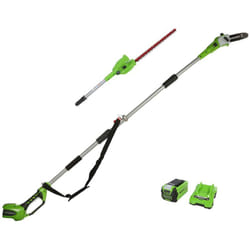 G40PSHK2 Sega e Tagliasiepi ad Asta a Batteria 2 in 1 con Tracolla, Barra 20cm, Lame a Doppia Azione 51cm, 40V 2Ah e Caricabatterie, Garanzia 3 Anni