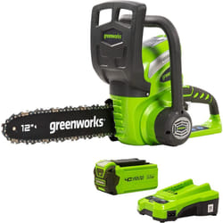 Greenworks - G40CS30 Motosega a Batteria, Lunghezza Barra 30cm, Velocità Catena 4,2m/s, 3,7kg, Auto-Lubrificante, senza Batteria 40V e