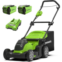 40V Tagliaerba a Batteria per Prati Fino a 500m², Ampiezza di Taglio 41cm, Sacca da 50L con Due Batterie 40V 2Ah e 1 Caricabatterie, Garanzia 3