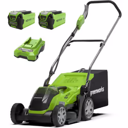 Presentazione: Scoprite il tosaerba a spinta 40V 35cm (KIT 2x2Ah), un rivoluzionario strumento di giardinaggio che unisce pre ...