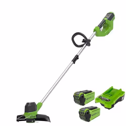 Greenworks Tagliabordi a batteria G40LTK2X (Li-Ion 40V taglio 30cm 7500 giri/min regolazione dei giri avanzamento automatico ...