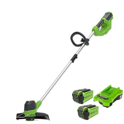 Greenworks - 40V Tagliabordi a Batteria per Giardini Medi, Altezza Regolabile, Ampiezza Taglio 30cm, Filo di Nylon da 1,65mm con Autofeed, 2x