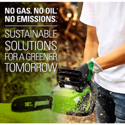 Greenworks 2005807 motosega 40 W Verde - Vista aggiuntiva 7