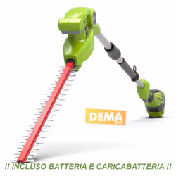 Le tue siepi crescono e stanno diventano un po' incontrollabili? Ritrova il controllo con il tagliasiepi ad asta Greenworks 4 ...