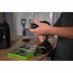 Greenworks 3704007 cacciavite elettrico e avvitatore a impulso Nero, Verde - Vista aggiuntiva 4