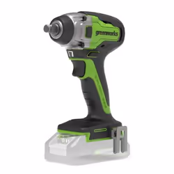 Greenworks GD24IW400, Cacciavite a percussione, Impugnatura a pistola, 1/2", Nero, Verde, 2800 Giri/min, 400 Nm