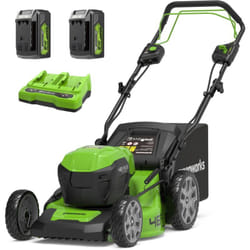 48V (2x24V) Tagliaerba Semovente a Batteria per Prati Fino a 480m², Ampiezza di taglio 46cm, con Due Batterie 4Ah e Caricabatterie Doppio