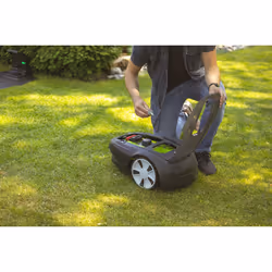 Greenworks 2513107 tagliaerba Tagliaerba robotizzato Batteria Nero, Verde - Vista aggiuntiva 4