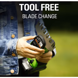Greenworks 1600607VA cesoia per erba cordless 12 cm 24 V Ioni di Litio Nero, Verde - Vista aggiuntiva 4