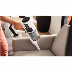 Greenworks GR4701107UBVT scopa elettrica Aspirapolvere a bastone Batteria Secco HEPA Senza sacchetto Bianco 4 Ah