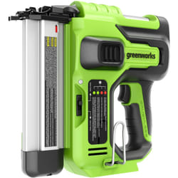 Greenworks - GD24BN Chiodatrice a Batteria 110pz/min, Capacità 110 Chiodini, per Chiodi 18GA da 20-50mm, senza Batteria 24V e Caricabatteria,