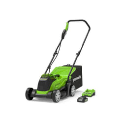 Rasaerba a spinta senza spazzole 33cm 24V Greenworks Batteria 2,0Ah - Caricabatterie - GD24LM33K2