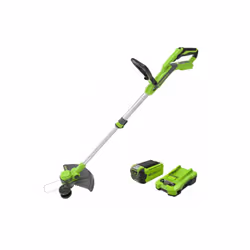 Presentazione: Il tagliabordi telescopico GREENWORKS 40V da 33 cm - Batteria da 2,0 Ah - Caricabatterie - G40LT33K2 è potente ...