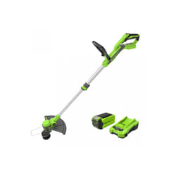 Greenworks - Spazzatrice telescopica 33cm 40V Batteria 2.0 Ah - Caricabatterie - G40LT33K2