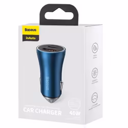 Baseus CCJD-03 Caricabatterie per dispositivi mobili Universale Blu Accendisigari Ricarica rapida Auto - Vista aggiuntiva 4