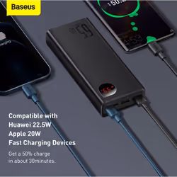 Baseus PPIMDA-D01 batteria portatile Polimero 20000 mAh Nero - Vista aggiuntiva 5