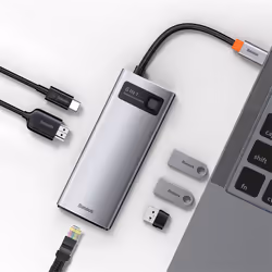 Baseus Metal Gleam USB 3.2 Gen 1 (3.1 Gen 1) Type-C Grigio - Vista aggiuntiva 8