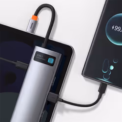 Baseus Metal Gleam USB 3.2 Gen 1 (3.1 Gen 1) Type-C Grigio - Vista aggiuntiva 7