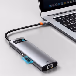 Baseus Metal Gleam USB 3.2 Gen 1 (3.1 Gen 1) Type-C Grigio - Vista aggiuntiva 8