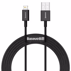 Baseus CABLE USB TO USB-C 1M/BLACK CATYS-01, 1 m, USB A, USB C/Lightning, Nero