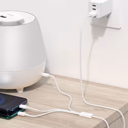 Baseus Superior cavo USB USB 2.0 1,5 m USB A USB C/Micro USB A/Lightning Bianco - Vista aggiuntiva 7