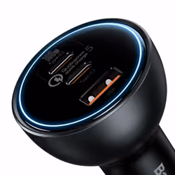 Baseus TZCCZM-0G Caricabatterie per dispositivi mobili Computer portatile, Console portatile, Smartphone, Tablet Nero Accendisigari Ricarica rapida Auto - Vista aggiuntiva 5