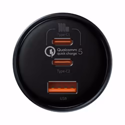 Baseus TZCCZM-0G Caricabatterie per dispositivi mobili Computer portatile, Console portatile, Smartphone, Tablet Nero Accendisigari Ricarica rapida Auto - Vista aggiuntiva 6