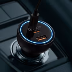 Baseus TZCCZM-0G Caricabatterie per dispositivi mobili Computer portatile, Console portatile, Smartphone, Tablet Nero Accendisigari Ricarica rapida Auto - Vista aggiuntiva 7