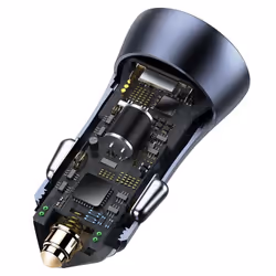 Baseus Golden Contactor Pro Dual Smartphone Grigio Accendisigari Ricarica rapida Interno - Vista aggiuntiva 7