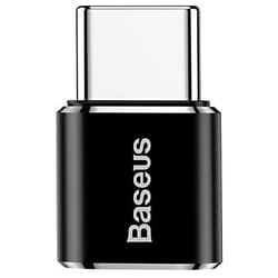 Baseus ABMU24ABK adattatore per inversione del genere dei cavi microUSB Tipo-C Nero, Argento
