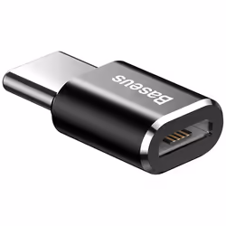 Baseus ABMU24ABK adattatore per inversione del genere dei cavi microUSB Tipo-C Nero, Argento - Vista aggiuntiva 4