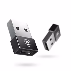Baseus CATJQ-A01, USB tipo A, USB tipo-C, Nero