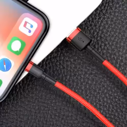 Baseus CALKLF-A09 cavo Lightning 0,5 m Rosso - Vista aggiuntiva 6