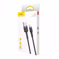 Baseus CALKLF-AG1 cavo Lightning 0,5 m Grigio, Nero - Vista aggiuntiva 8