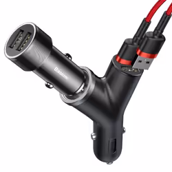 Baseus CCALL-YX01 Caricabatterie per dispositivi mobili Universale Nero Accendisigari Auto - Vista aggiuntiva 4