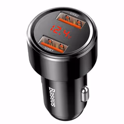 Baseus CCMLC20A-01 Caricabatterie per dispositivi mobili Smartphone Nero USB Ricarica rapida Auto - Vista aggiuntiva 2