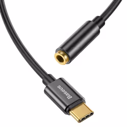 Baseus CATL54-01 adattatore per inversione del genere dei cavi Type-C 3.5mm Nero