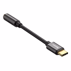 Baseus CATL54-01 adattatore per inversione del genere dei cavi Type-C 3.5mm Nero