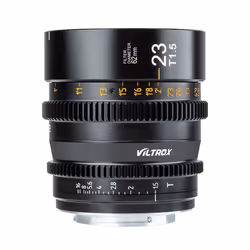 VILTROX S23mmT1.5 E, Sony E, Sony E, Nero, 500 g, 72 mm, 72 mm