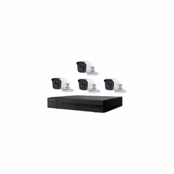Hikvision Hiwatch HWK-T4144BH-MM Kit Videosorveglianza Telecamere Bullet 4 Canali 4 Mpx 1 Tb Cloud Registratore impostato ins ...
