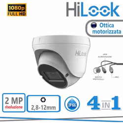Telecamera a torretta Varifocale Motorizzata Ultra Low Light da 2 MP 1080P .Buone prestazioni notturne con luce ultra bassa 0 ...