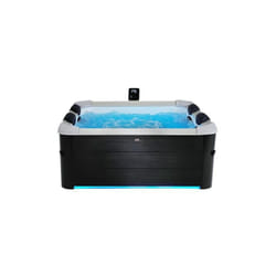 Mspa - Piscina Idromassaggio f Os063w Oslo Rigida Con Wifi Noce Scuro