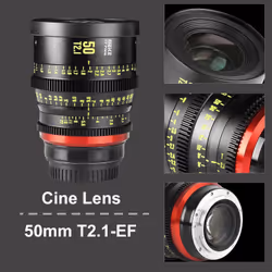 Meike 50 mm T2.1 FF Videocamera Obiettivi per cinema Nero - Vista aggiuntiva 6