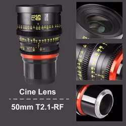 Meike 50 mm T2.1 FF Videocamera Obiettivi per cinema Nero - Vista aggiuntiva 6