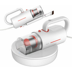 Deerma CM1300 aspirapolvere senza filo Rosso, Bianco Senza sacchetto