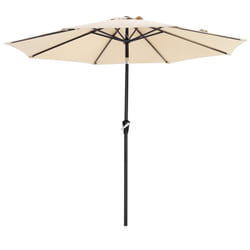 Songmics - Ombrellone da Giardino 3m, Parasole da Esterno, Ottagonale in Poliestere, con Meccanismo di Inclinazione e Manovella, per Giardino Balcone