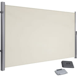 Tenda Laterale 160 x 350cm, per Balcone e Terrazzo, Protezione Privacy, Parasole, Separatore, Beige,