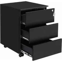 Songmics OFC63BK schedario e accessori Acciaio Nero