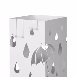 Songmics LUC49W portaombrelli Caldaie Bianco - Vista aggiuntiva 6