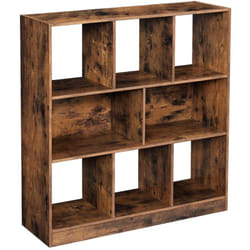 Songmics - vasagle Libreria, Scaffale con Scomparti e Ripiani Aperti, Portaoggetti Autoportante, Organizzatore, per Soggiorno, Camera da Letto,